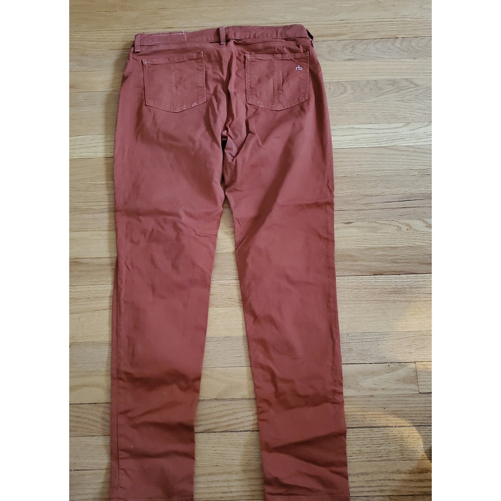 Rag & Bone Jean Legging Burnt Orange Rust Slim Fit Pants Made in USA Sz 31 - Picture 9 of 12